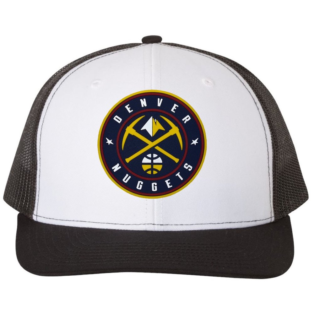 Denver Nuggets 3D Snapback Trucker Hat- White/ Black